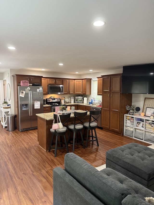 23 Merriman Ln, Prospect, CT 06712 - living area with wood finished floors and recessed lighting