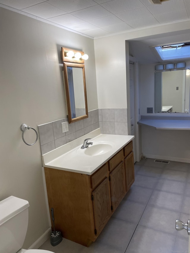 23 Merriman Ln, Prospect, CT 06712 - bathroom with vanity and tile patterned flooring