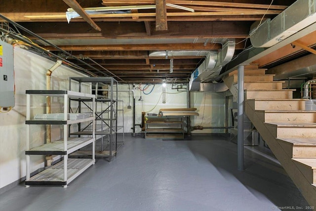 210 Highland Ave, West Haven, CT 06516 - unfinished basement featuring stairs