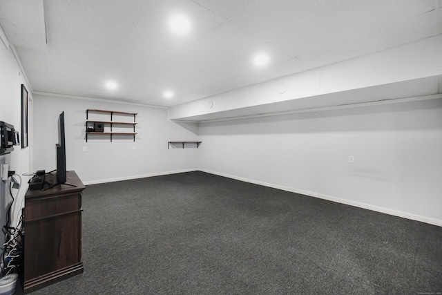 76 Cedarcrest Ct Unit 76, Shelton, CT 06484 - finished below grade area with carpet flooring and recessed lighting