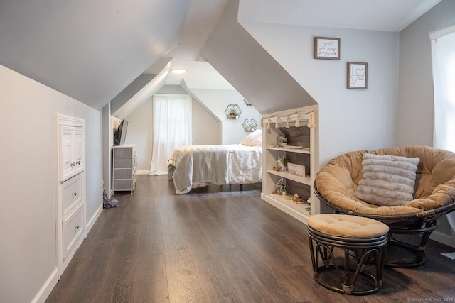 3 Olde Salem Dr, Somers, CT 06071 - bedroom featuring dark wood-type flooring and lofted ceiling