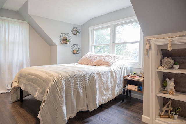 3 Olde Salem Dr, Somers, CT 06071 - bedroom featuring lofted ceiling and dark wood-style floors