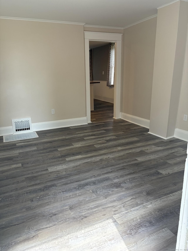 5 Quarry Ln, Portland, CT 06480 - empty room with dark wood-type flooring and crown molding