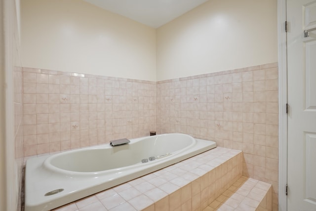 731 N Park Ave, Redding, CT 06896 - full bath with a bath and tile walls