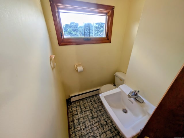 79 Dallas Ave, Plainville, CT 06062 - bathroom featuring baseboard heating and toilet
