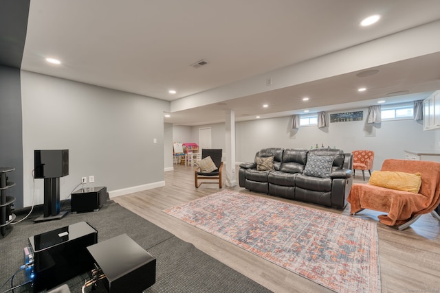 188 Sterling Dr Unit 188, Newington, CT 06111 - living room featuring recessed lighting and light wood-type flooring