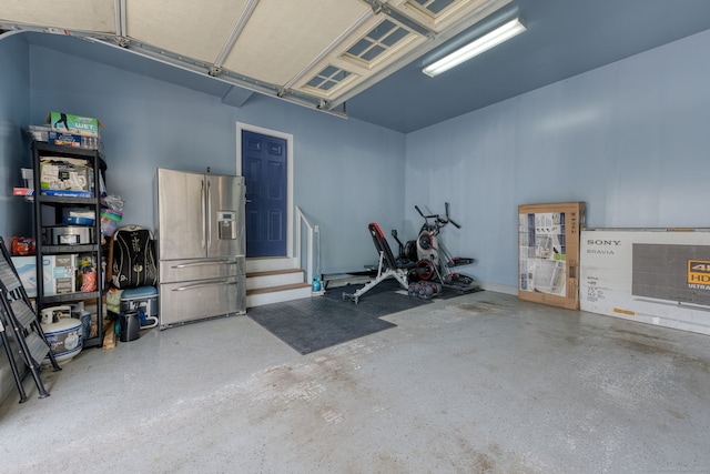 188 Sterling Dr Unit 188, Newington, CT 06111 - garage with stainless steel fridge