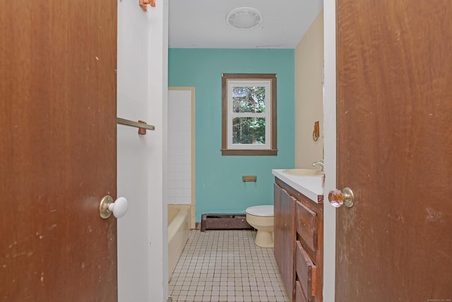 27 Tuttle Ct, Bethany, CT 06524 - bathroom with vanity, a tub, and tile patterned floors