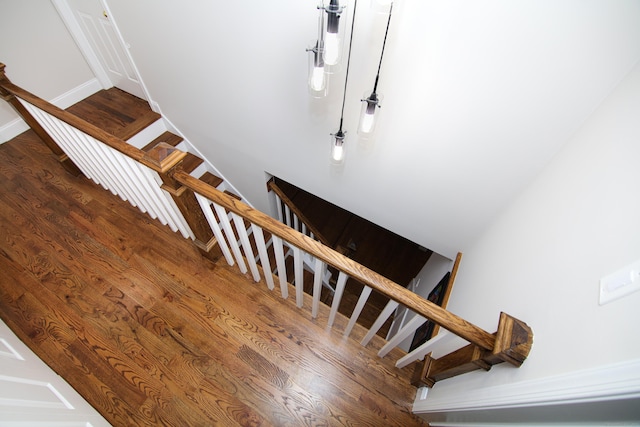 625 Lakeview Rd, Orange, CT 06477 - staircase with wood finished floors