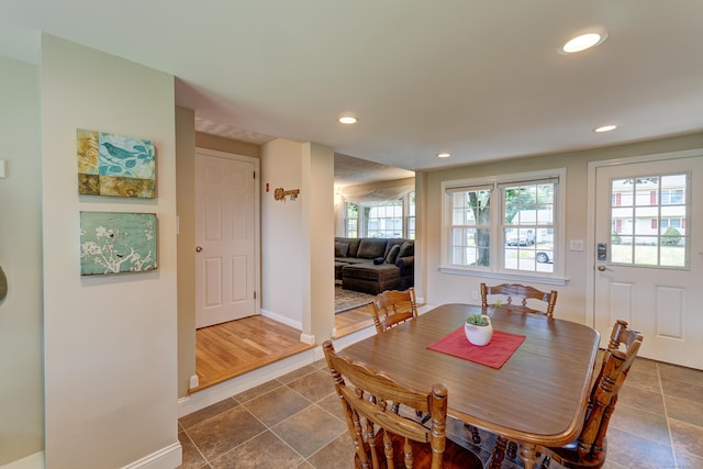 23 Sun St, Enfield, CT 06082 - dining space with baseboards and recessed lighting