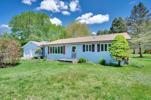 6 Victoria Dr, Colchester, CT 06415 - ranch-style home featuring a front yard and a garage
