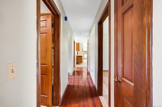 6 Victoria Dr, Colchester, CT 06415 - hallway featuring dark wood-style floors and baseboards