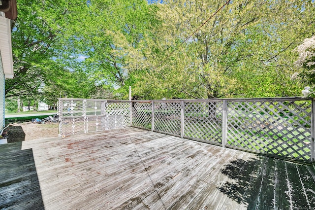 6 Victoria Dr, Colchester, CT 06415 - wooden deck featuring view of wooded area