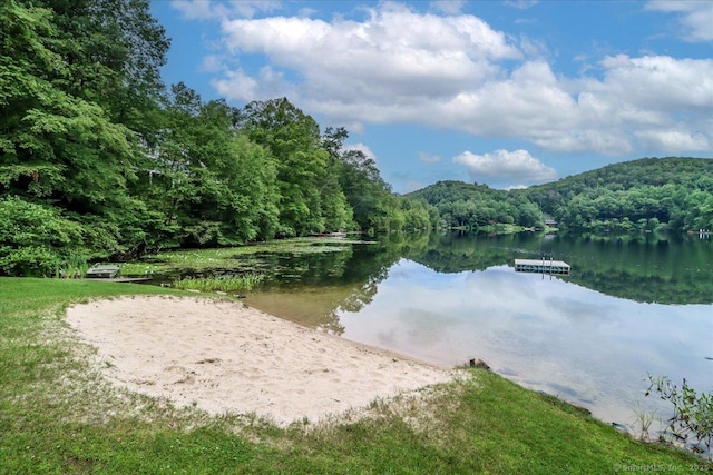 135 Green Pond Rd, Sherman, CT 06784 - water view featuring a heavily wooded area