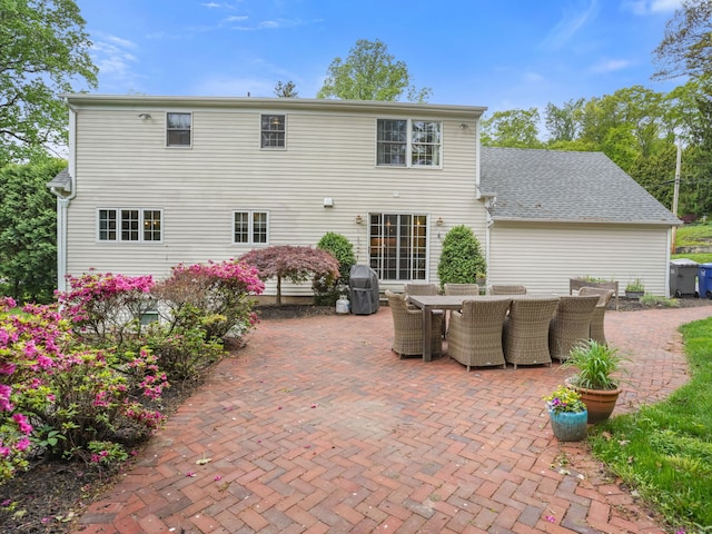 22 Rocky Ridge Dr, Trumbull, CT 06611 - rear view of house featuring a patio area and outdoor dining space
