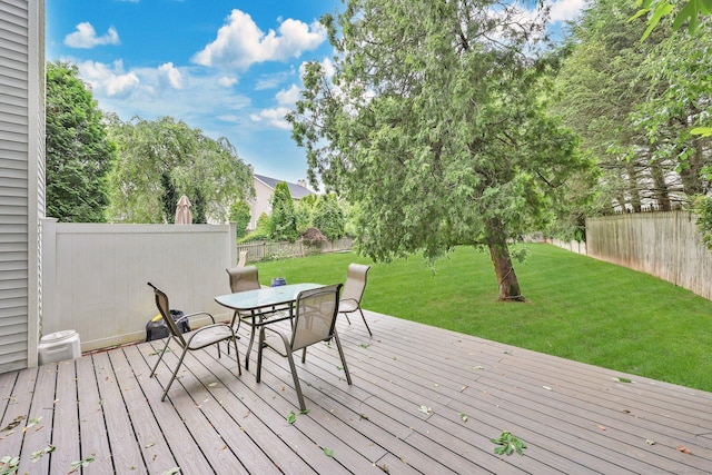 668 Kings Hwy W Unit 668, Fairfield, CT 06890 - deck with a fenced backyard and outdoor dining space