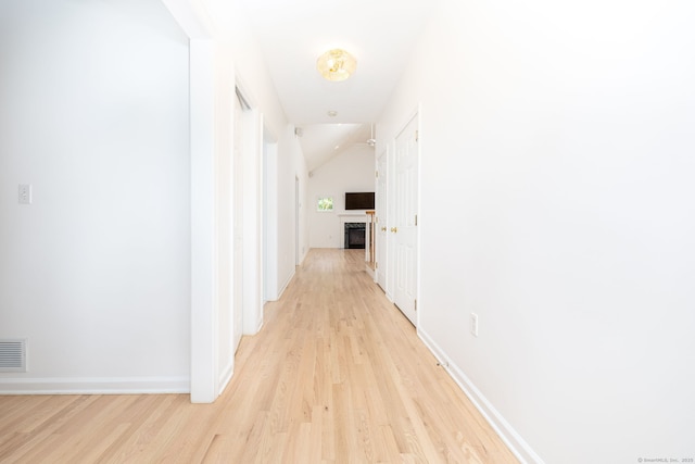 20 Stony Creek Rd Unit 20, Southington, CT 06479 - hallway with light wood-style flooring and lofted ceiling