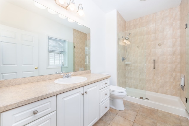 20 Stony Creek Rd Unit 20, Southington, CT 06479 - bathroom featuring vanity, a stall shower, and tile patterned flooring