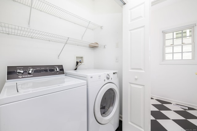 20 Stony Creek Rd Unit 20, Southington, CT 06479 - laundry area with washing machine and clothes dryer and tile patterned floors