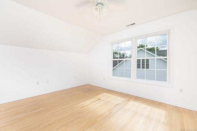 20 Stony Creek Rd Unit 20, Southington, CT 06479 - bonus room featuring vaulted ceiling, light wood-style floors, and ceiling fan