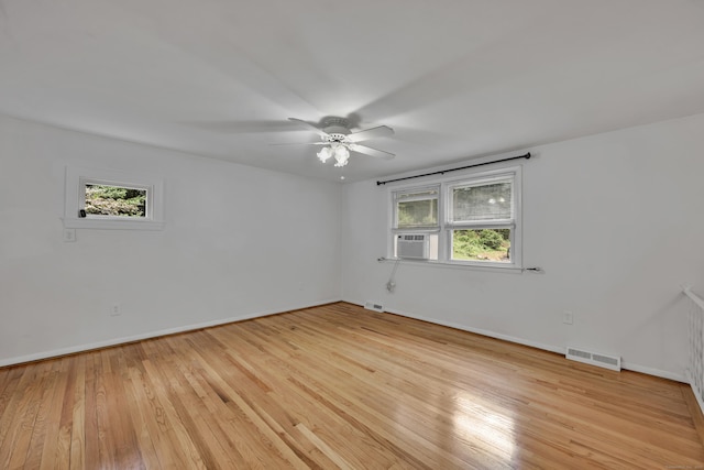 43 Kanter Dr, Vernon, CT 06066 - unfurnished room featuring plenty of natural light, a ceiling fan, light wood-style flooring, and cooling unit
