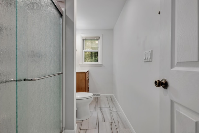 43 Kanter Dr, Vernon, CT 06066 - full bathroom featuring a shower stall, vanity, and marble look tile flooring