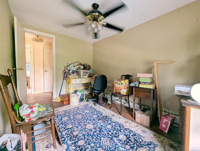 415 N Main St, Winchester, CT 06098 - living area featuring a ceiling fan