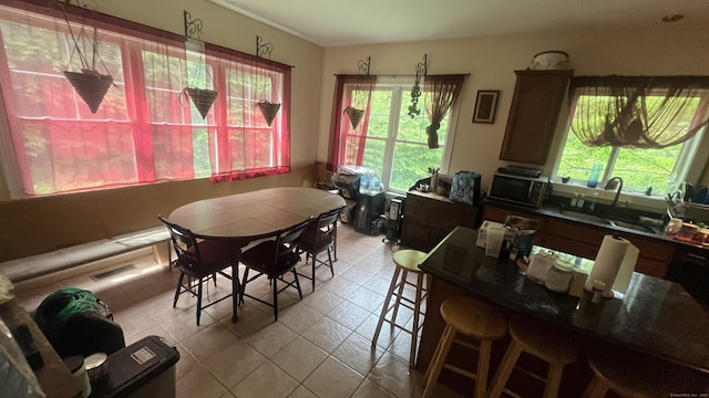 49 Ratlum Mountain Rd, Barkhamsted, CT 06063 - dining room with plenty of natural light and light tile patterned floors