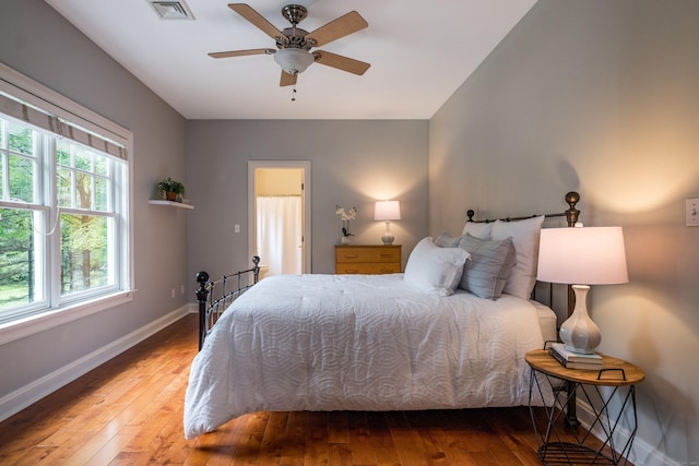 4 Brighton Ln, Simsbury, CT 06070 - bedroom with wood-type flooring and ceiling fan