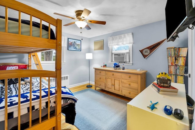 141 Orchard St, Meriden, CT 06450 - bedroom with cooling unit and wood finished floors