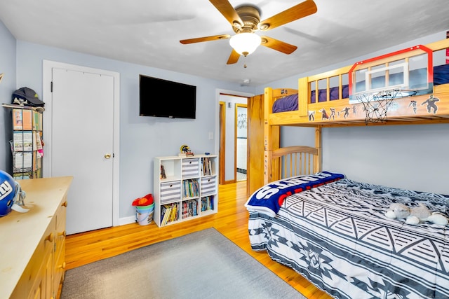 141 Orchard St, Meriden, CT 06450 - bedroom featuring wood finished floors and a ceiling fan