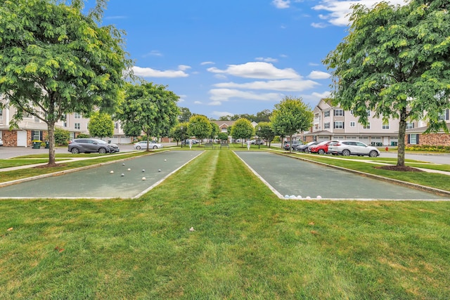 605 Brookside Ct Unit 605, Newtown, CT 06470 - view of home's community with a bocce ball area, a yard, and a residential view