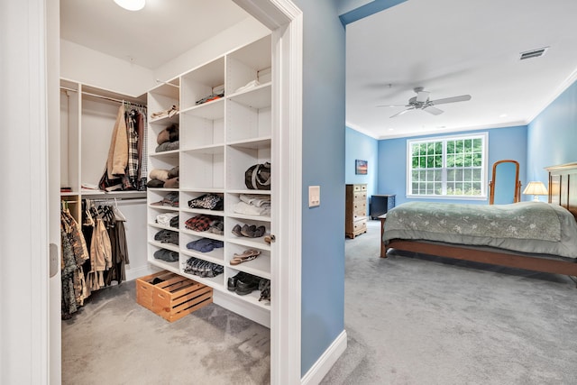 605 Brookside Ct Unit 605, Newtown, CT 06470 - spacious closet with carpet floors and a ceiling fan