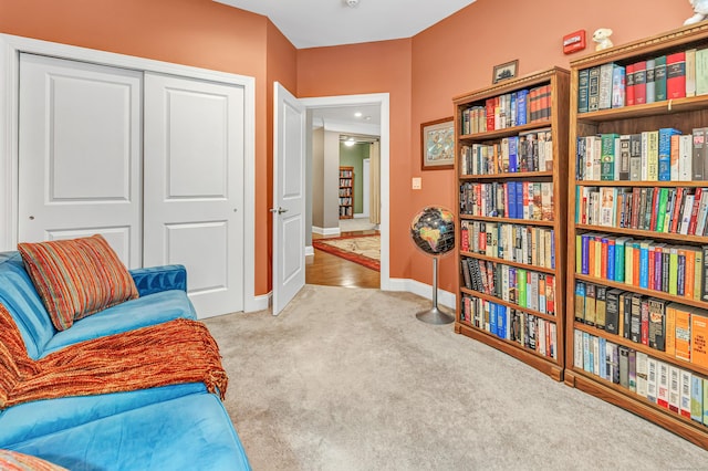 605 Brookside Ct Unit 605, Newtown, CT 06470 - sitting room featuring carpet flooring and baseboards