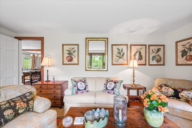 25 Spring St, Chester, CT 06412 - living area featuring wood finished floors