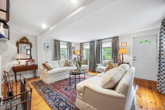 25 Spring St, Chester, CT 06412 - living area featuring healthy amount of natural light and light wood-type flooring