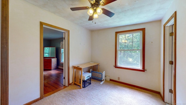 183 Schroback Rd, Plymouth, CT 06782 - carpeted empty room with baseboards and a ceiling fan