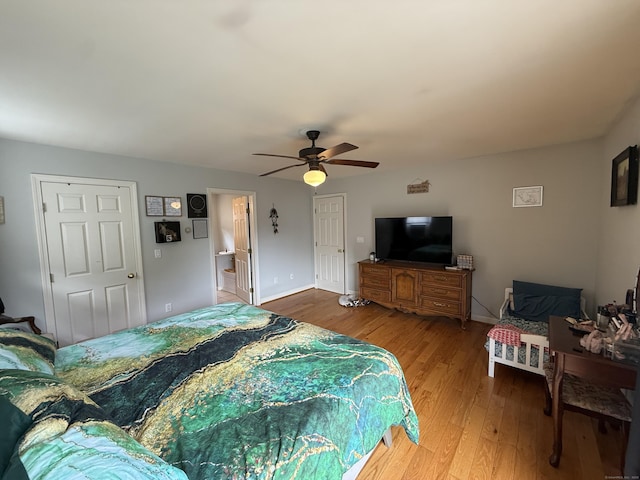 7 School St, Burlington, CT 06013 - bedroom featuring wood finished floors and a ceiling fan