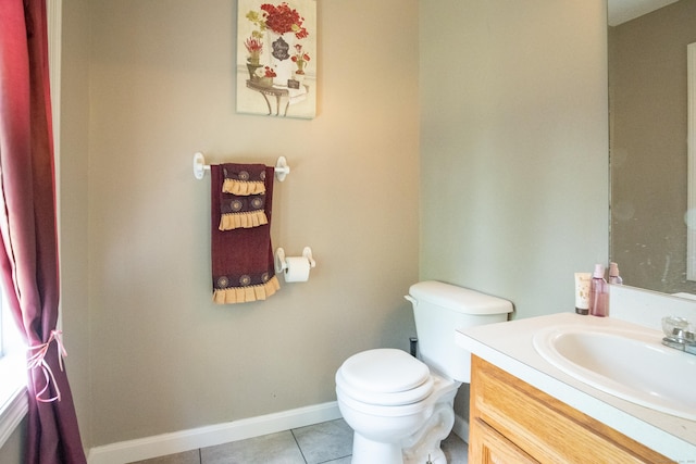 82 Pleasant St, Thomaston, CT 06787 - half bath with tile patterned flooring and vanity