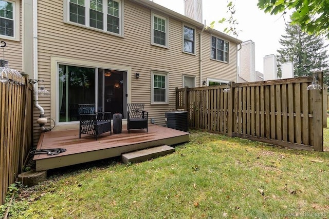 40 Orchard Brook Dr Unit 40, Wethersfield, CT 06109 - back of house featuring a deck and a chimney