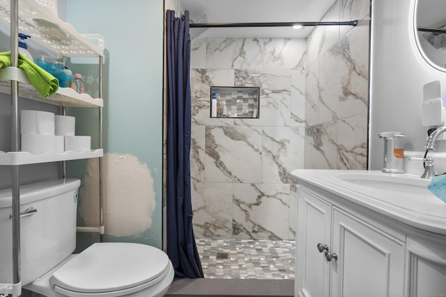 237 Helen St, Bridgeport, CT 06608 - full bath with vanity and a shower with curtain