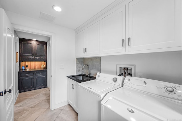 10 Prynne Ridge Rd, Longmeadow, MA 01106 - washroom featuring cabinet space, washing machine and clothes dryer, and light tile patterned flooring