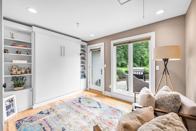 10 Prynne Ridge Rd, Longmeadow, MA 01106 - sitting room with light wood-style flooring and recessed lighting