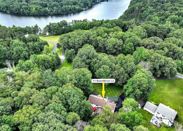 11 Sweetbriar Ln, Newtown, CT 06482 - drone / aerial view of a nearby body of water