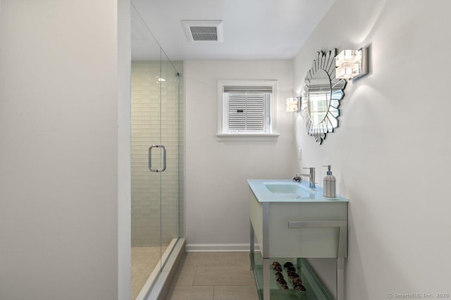 6 Tonetta Cir, Norwalk, CT 06855 - full bathroom with vanity, a shower stall, and tile patterned flooring