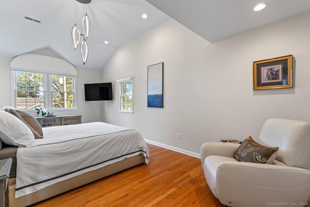 6 Tonetta Cir, Norwalk, CT 06855 - bedroom featuring light wood-type flooring, recessed lighting, and vaulted ceiling