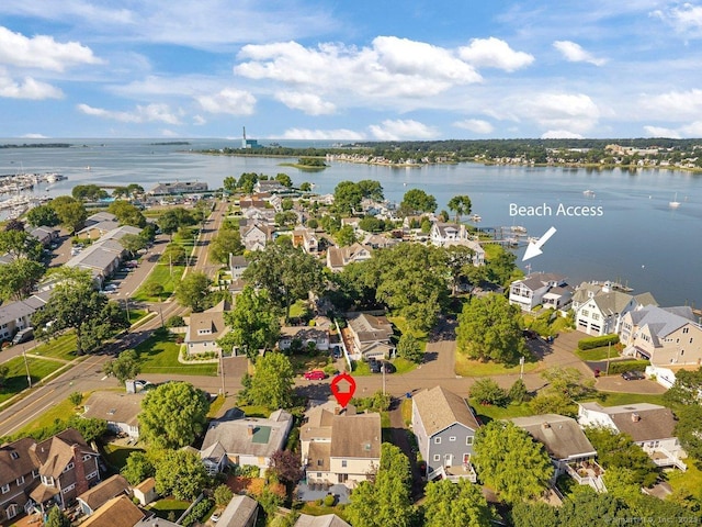 6 Tonetta Cir, Norwalk, CT 06855 - aerial overview of property's location featuring nearby suburban area and a nearby body of water