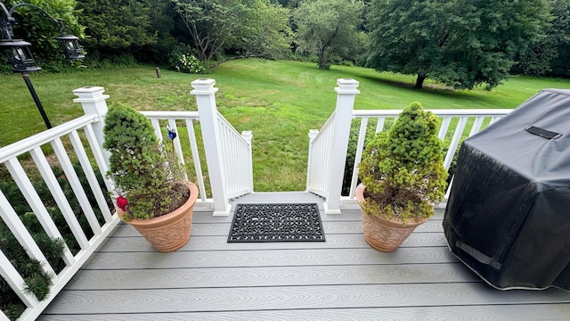 70 River Rd, Preston, CT 06365 - wooden terrace with a lawn