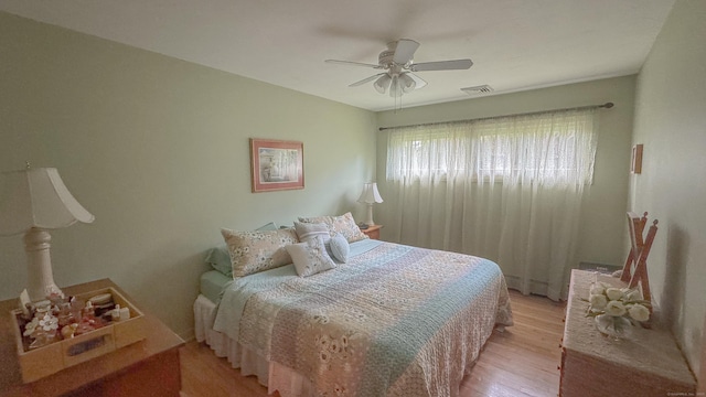 70 River Rd, Preston, CT 06365 - bedroom featuring light wood-style floors and ceiling fan