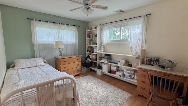 70 River Rd, Preston, CT 06365 - bedroom with wood finished floors and a ceiling fan